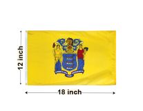 12"x18" New Jersey Nylon Outdoor Flag